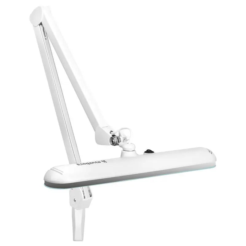 Verstellbare weiße LED Schreibtischlampe Elegante Lupenleuchte LED 801-s mit Schraubstock