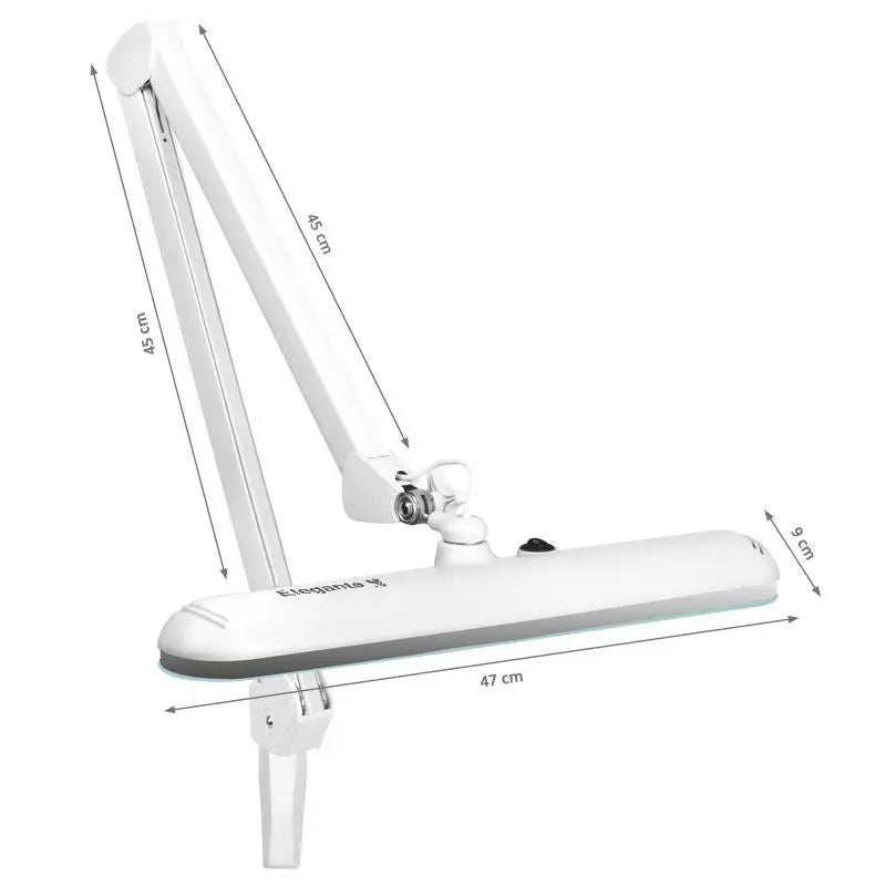 Weiße verstellbare Schreibtischlampe für LED-Lupe Elegante Lupenleuchte LED 801-s