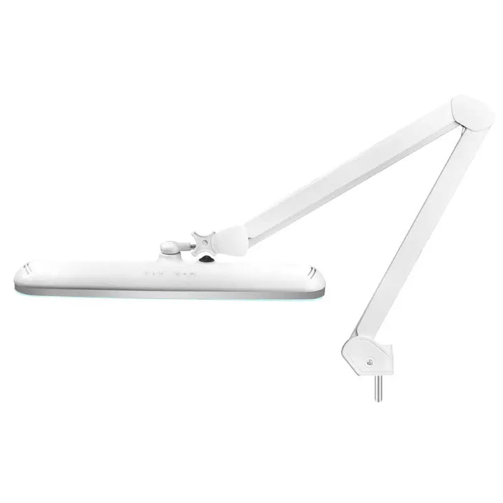Verstellbare weiße Schreibtischlampe Elegante Lupenleuchte LED 801-tl mit Stativ