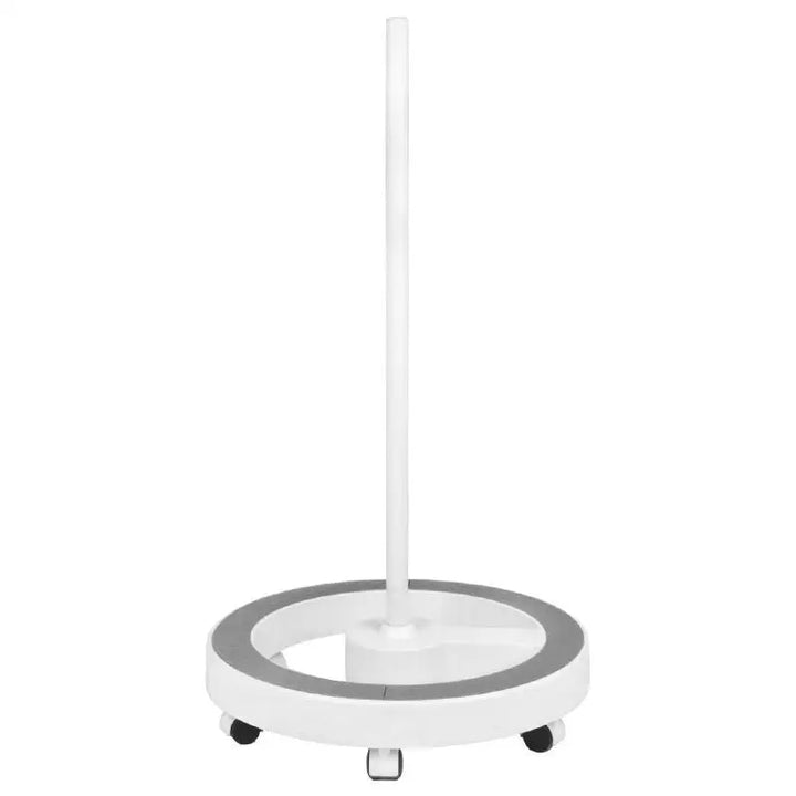 Weiße mobile Rollbasis für Elegante Lupenleuchte LED 801-tl mit Stativ