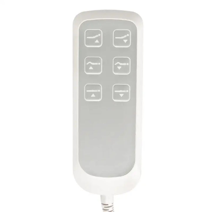Weiße verstellbare Bettfernbedienung für Elektrische Kosmetikliege Lux 273B plus Hocker 304 Basic