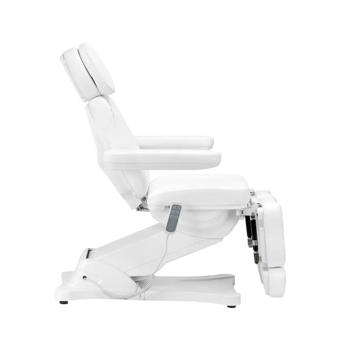 Elektrische Kosmetikliege SILLON CLASSIC 3 Motoren mit Pedi-Wiege weiß