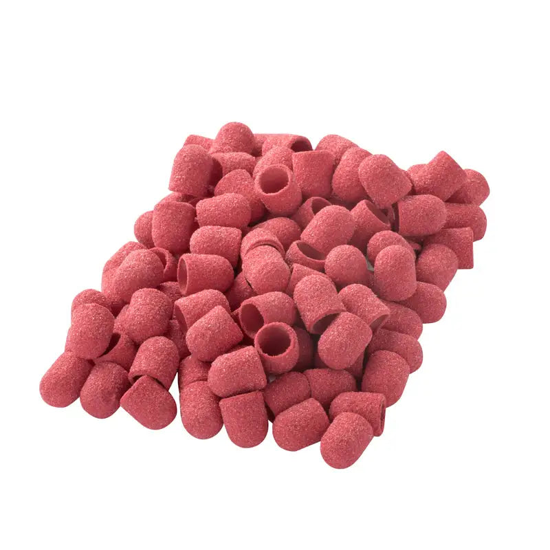 Exo Schleifhülse 10mm/60 100St Soft Cap Rot - Nagelfräser-Aufsätze