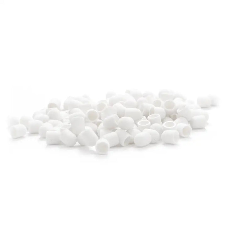 Haufen weißer, hohler, zylindrischer Schleifhülsen für Exo Schleifhülse 10mm/80