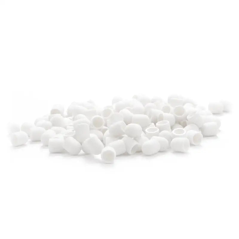 Haufen weißer, hohler, zylindrischer Schleifhülsen für Exo Schleifhülse 10mm/80
