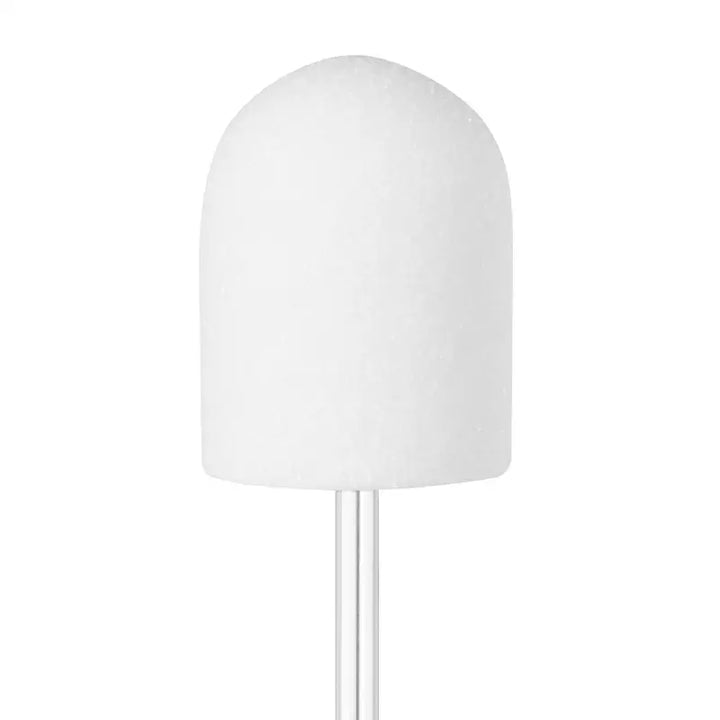 Weiße runde Nagelbohrer Spitze für Exo Schleifhülse 13mm 150 500 St Hard Cap