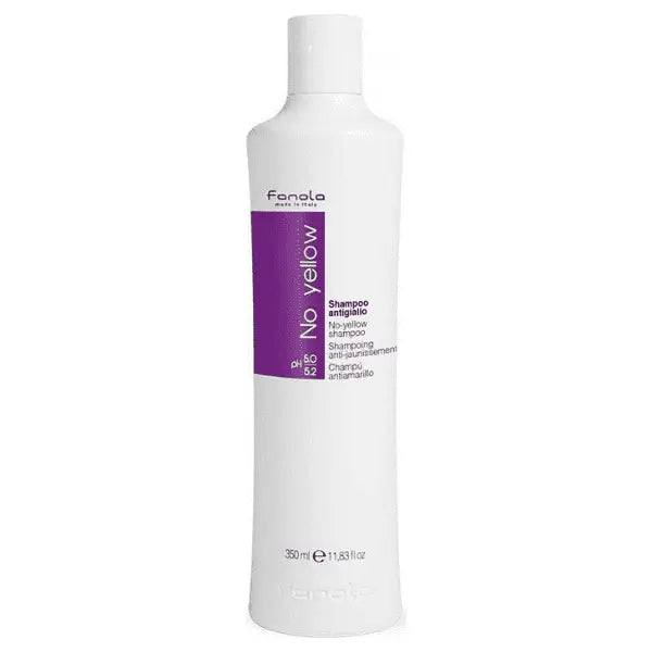 Weiße Flasche Fanola No Yellow Shampoo zur Neutralisierung gelber Töne