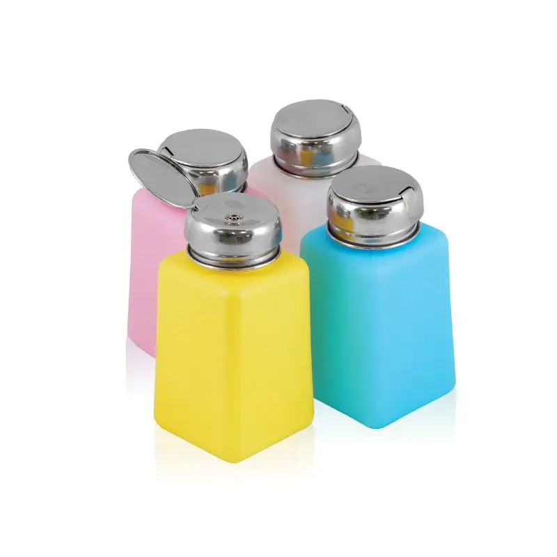 Bunte Pumpflaschen Chrom Farbe-Mix 180ml für Seife oder Lotion