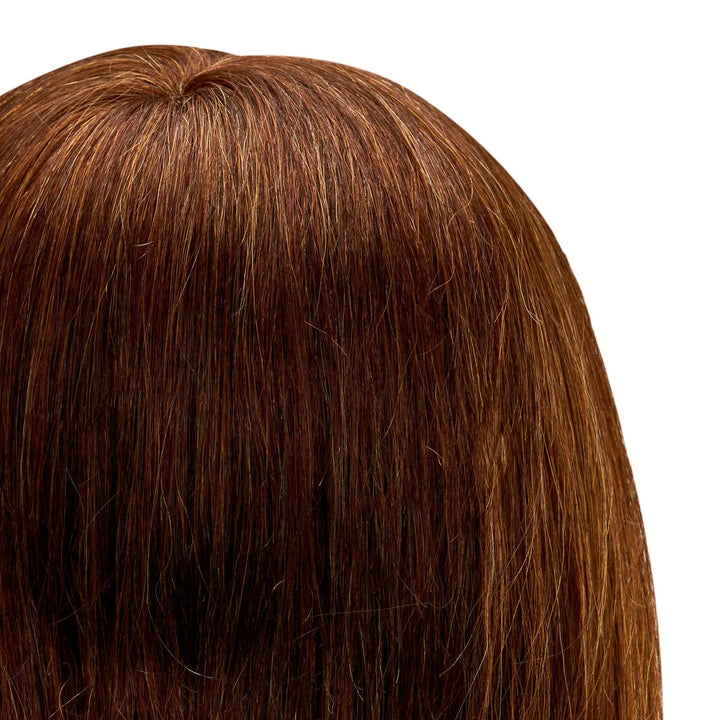 Friseur-Trainingskopf von Gabbiano WZ1 mit echtem Haar Farbe 4# Länge 20’’