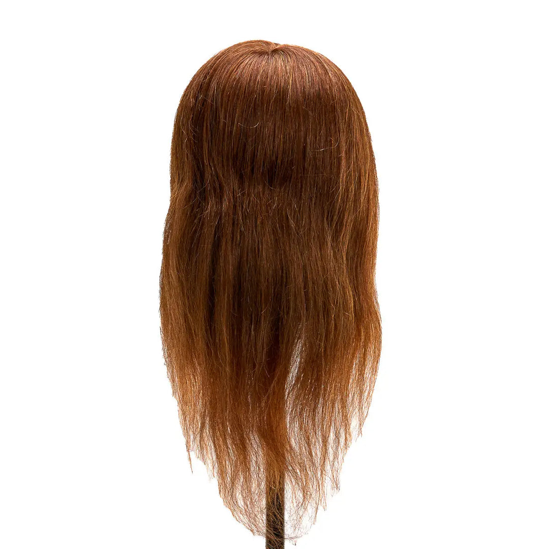 Friseur-Trainingskopf von Gabbiano WZ1 mit echtem Haar Farbe 4# Länge 20’’
