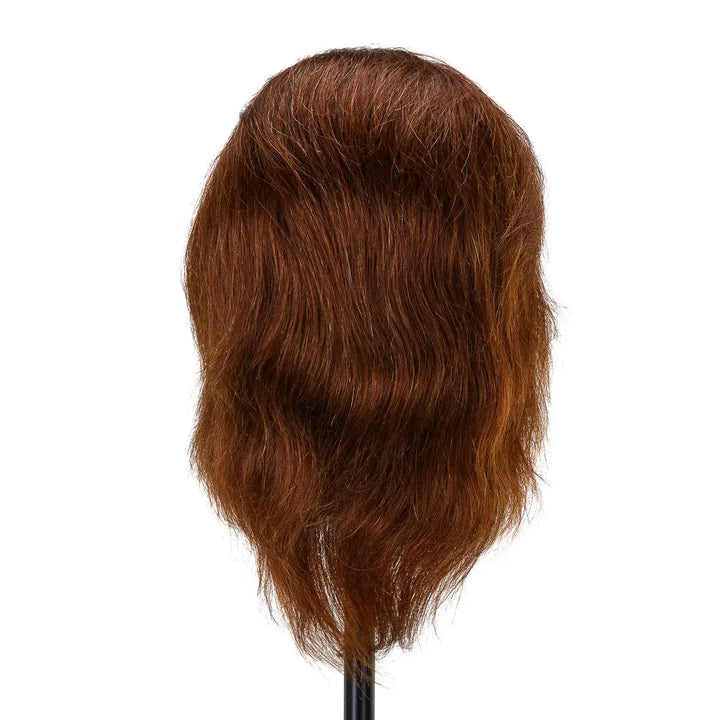 Friseur-Übungskopf von Gabbiano WZ3 mit Naturhaar Farbe 4# Länge 8’’