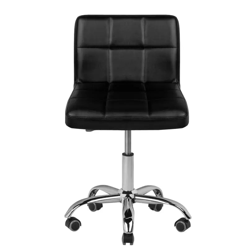 Schwarzer gepolsterter Drehstuhl Friseur- und Kosmetikhocker A-5299 Schwarz