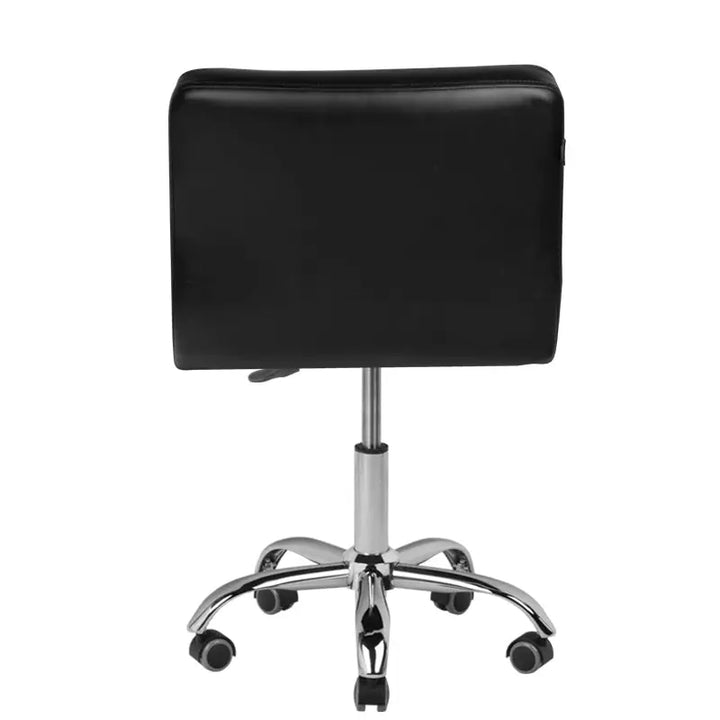 Schwarzer Drehstuhl für Friseur und Kosmetik im modernen Design