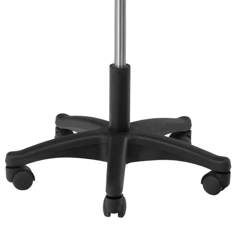Schwarzer Rollhocker Basis für Friseur und Kosmetik AM-312 schwarz