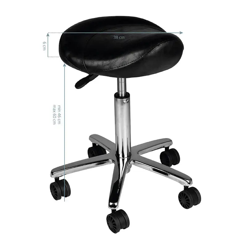 Friseur- und Kosmetikhocker AM-320 Schwarz - Friseurhocker