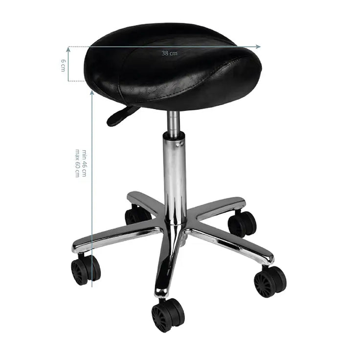 Friseur- und Kosmetikhocker AM-320 Schwarz - Friseurhocker