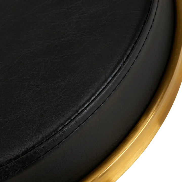 Friseur- und Kosmetikhocker H4 Gold Schwarz - Friseurhocker