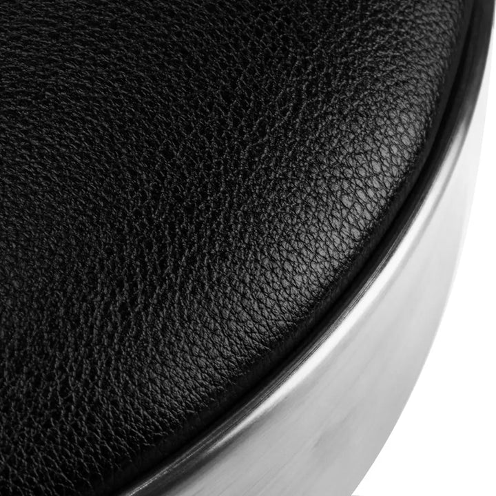 Friseur- und Kosmetikhocker M-1639 Silber Schwarz - Friseurhocker
