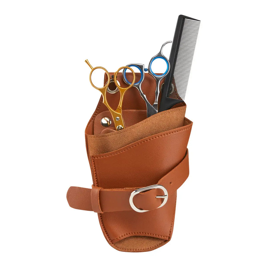 Friseur-Werkzeug-Gürteltasche T11 Braun - Werkzeugtaschen