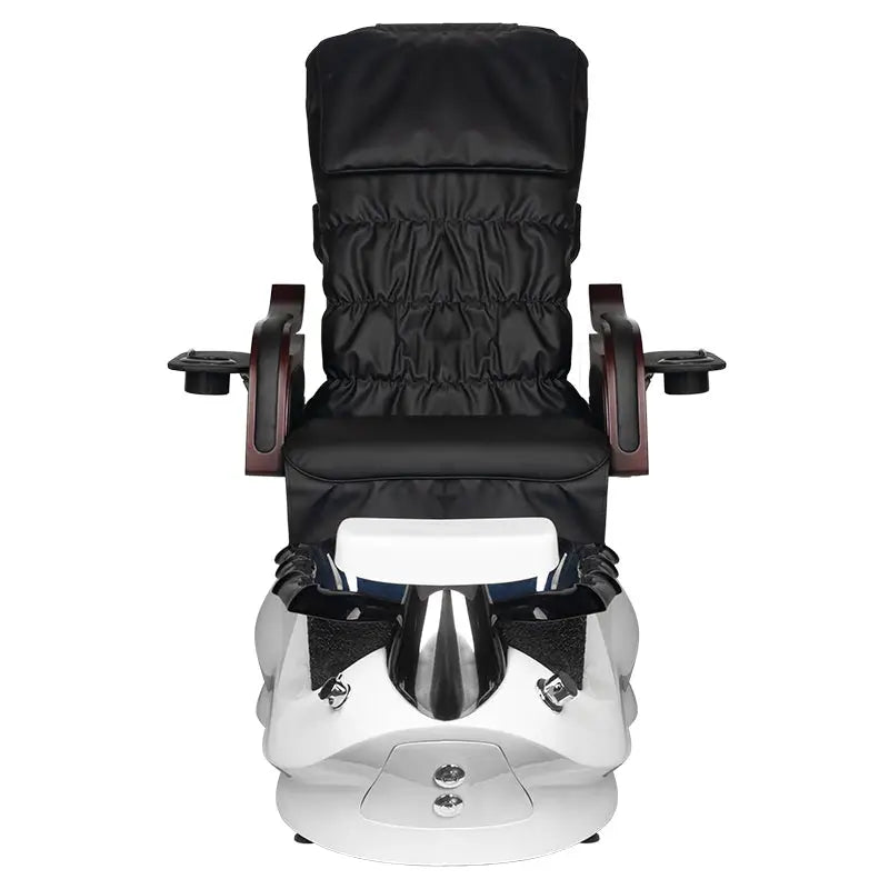 Schwarzer und weißer Pedikürstuhl Fusspflegestuhl SPA AS-261 mit Massagerfunktion