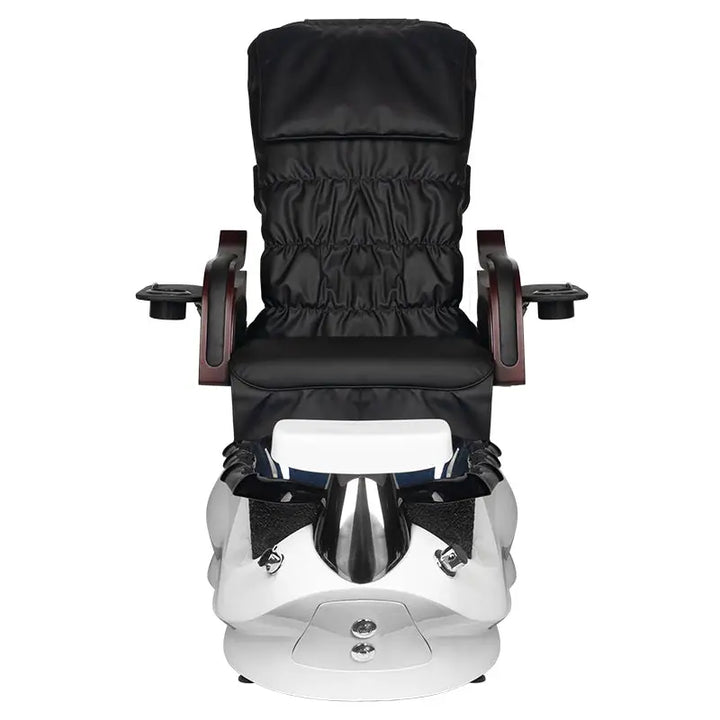 Schwarzer und weißer Pedikürstuhl Fusspflegestuhl SPA AS-261 mit Massagerfunktion