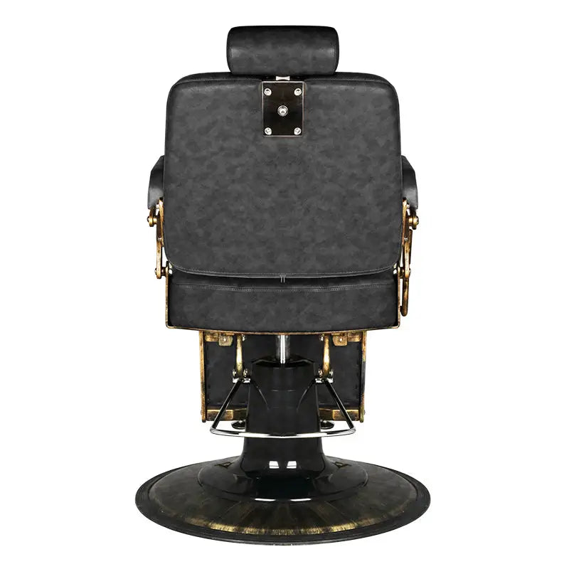 Gabbiano Barberstuhl Boss HD Old Leather Schwarz - Barberstuhl