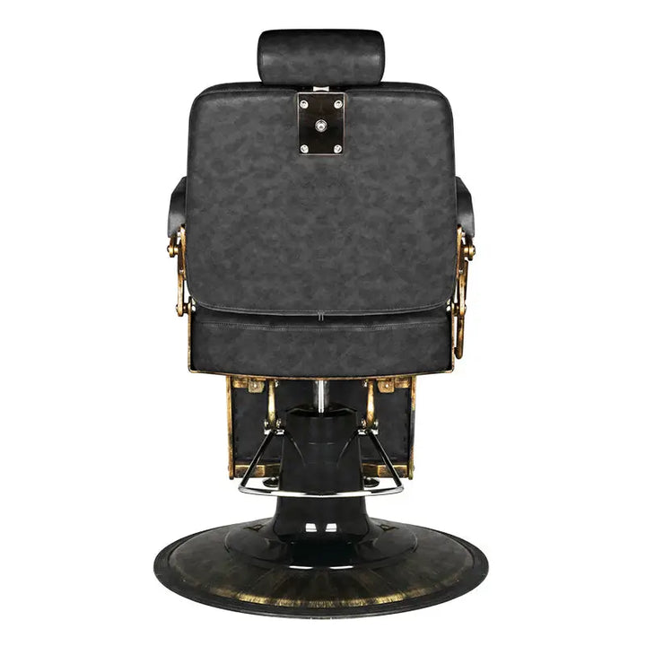 Gabbiano Barberstuhl Boss HD Old Leather Schwarz - Barberstuhl
