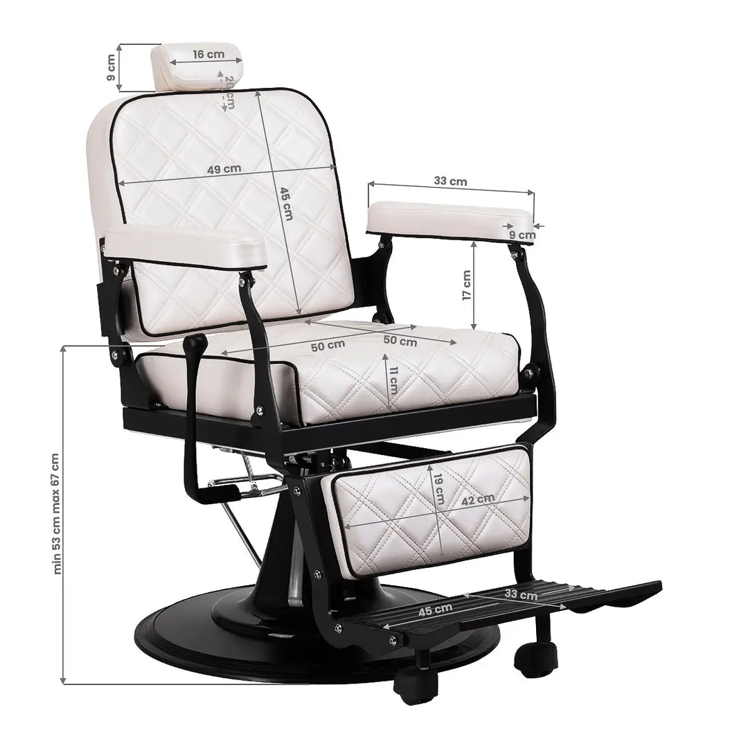 Barberstuhl Carlos extra pearl