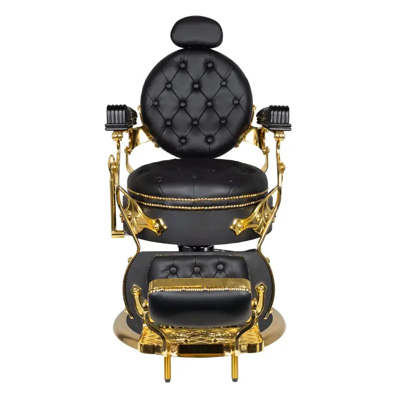 Gabbiano Barberstuhl Cesare Gold Schwarz - Barberstuhl