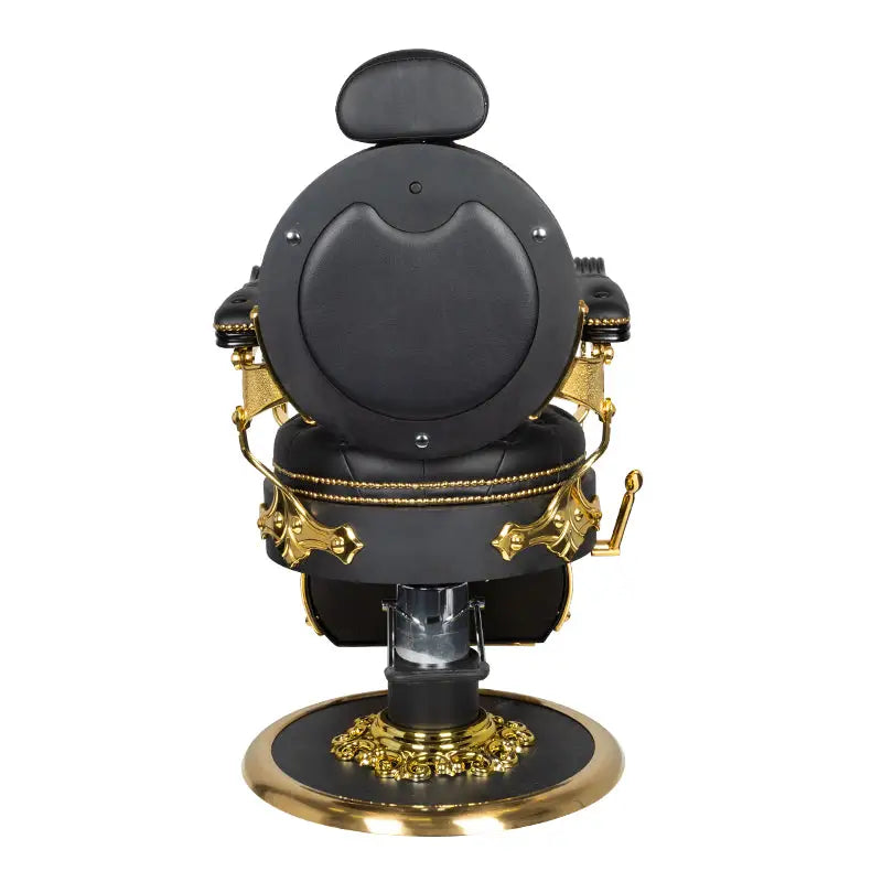 Gabbiano Barberstuhl Cesare Gold Schwarz - Barberstuhl