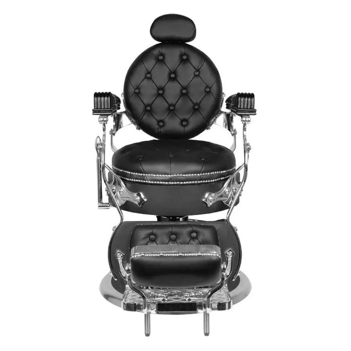 Gabbiano Barberstuhl Cesare Silver Schwarz - Barberstuhl
