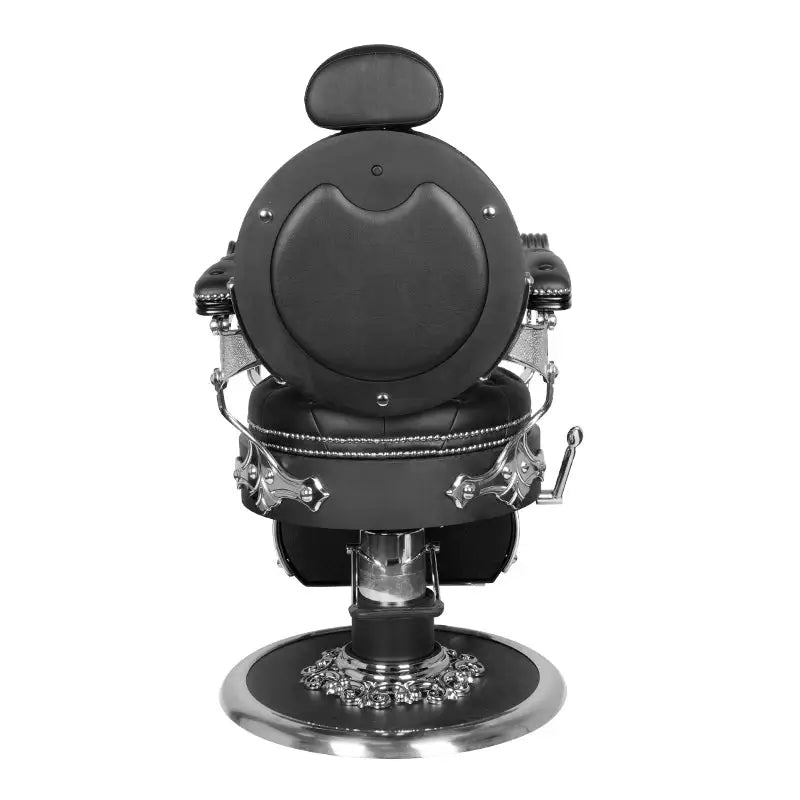 Gabbiano Barberstuhl Cesare Silver Schwarz - Barberstuhl