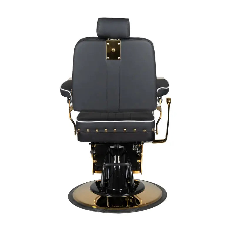 Gabbiano Barberstuhl Filippo Gold Schwarz - Barberstuhl