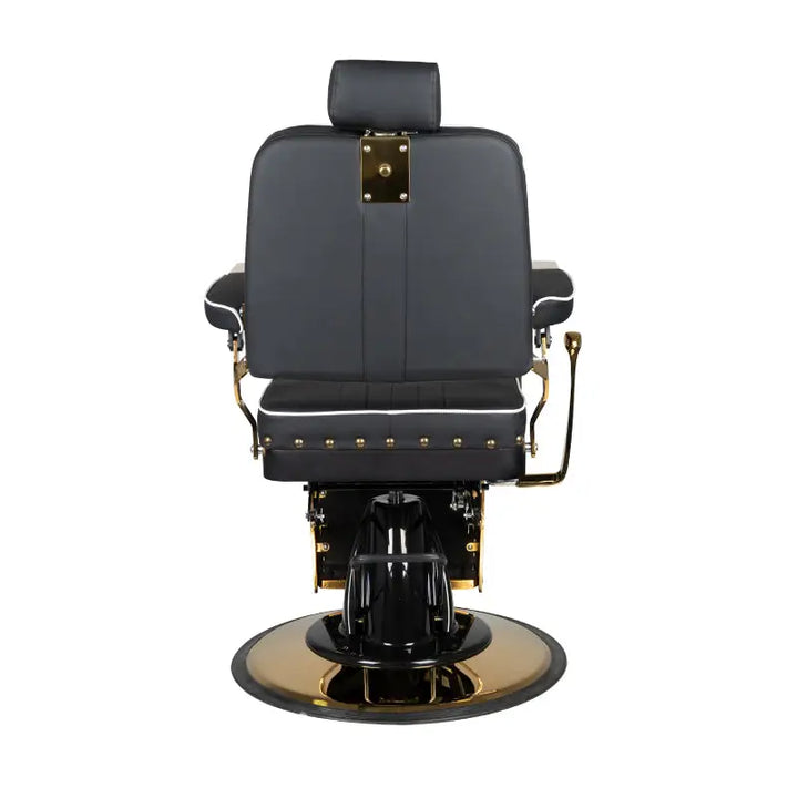 Gabbiano Barberstuhl Filippo Gold Schwarz - Barberstuhl