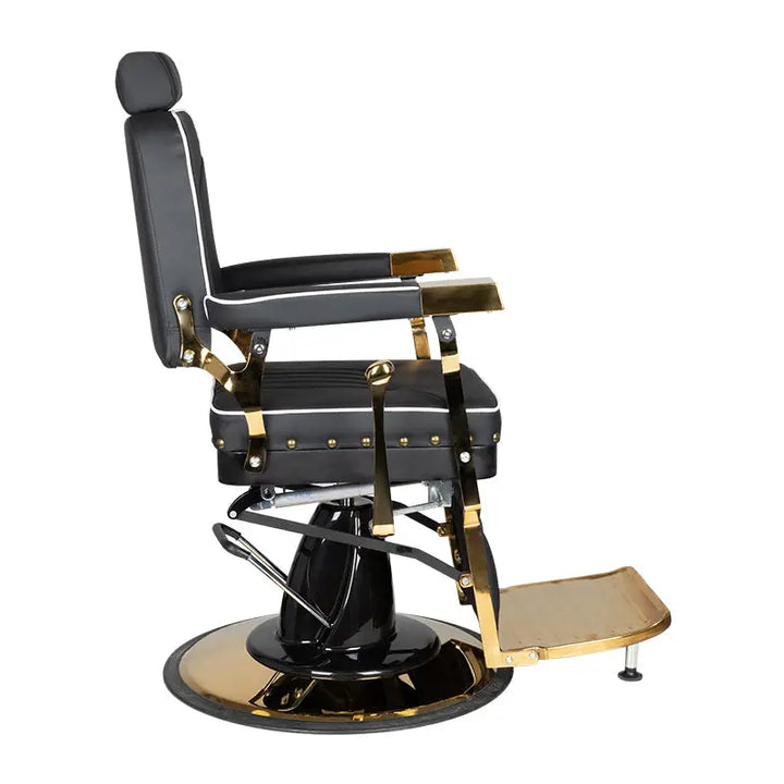 Gabbiano Barberstuhl Filippo Gold Schwarz - Barberstuhl