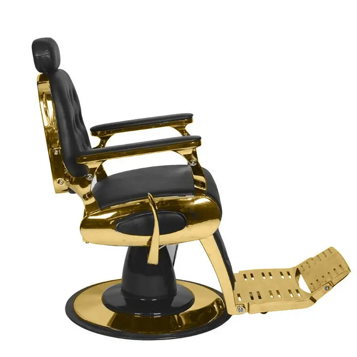 Gabbiano Barberstuhl Francesco Gold Schwarz - Barberstuhl