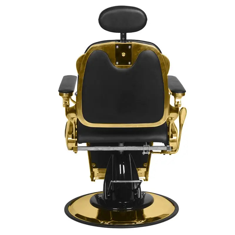 Gabbiano Barberstuhl Francesco Gold Schwarz - Barberstuhl
