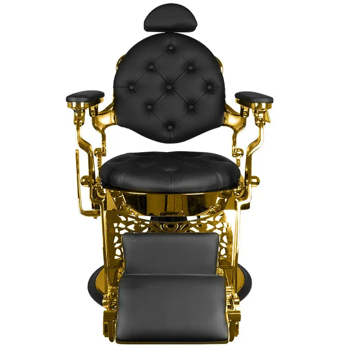 Gabbiano Barberstuhl Giulio Gold Schwarz - Barberstuhl