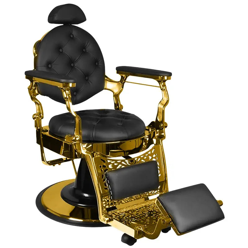 Gabbiano Barberstuhl Giulio Gold Schwarz - Barberstuhl