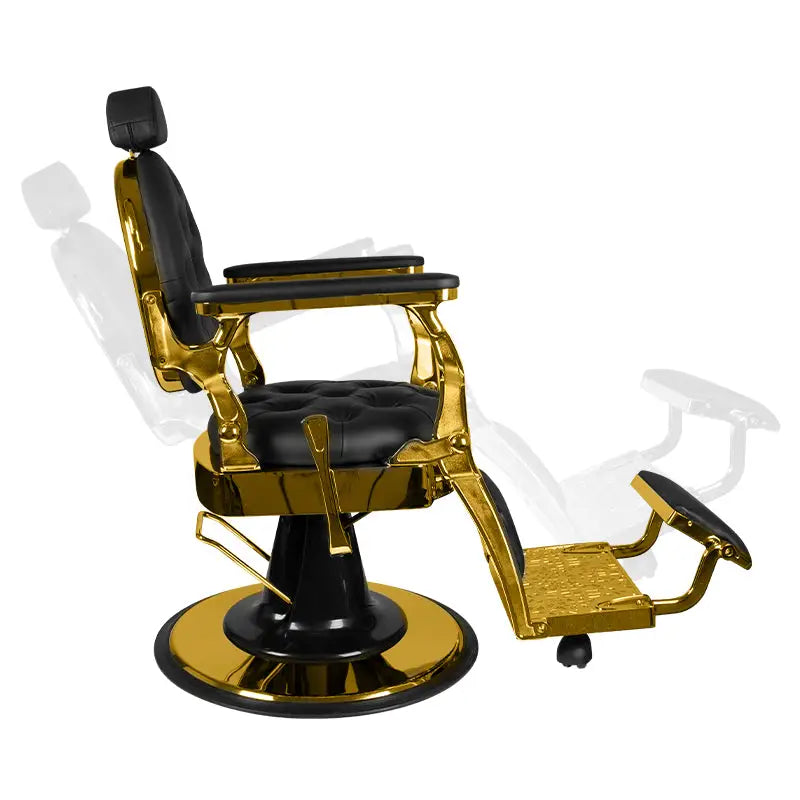 Gabbiano Barberstuhl Giulio Gold Schwarz - Barberstuhl