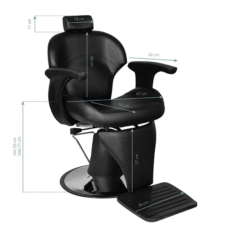 Gabbiano Barberstuhl Igor Schwarz - Barberstuhl
