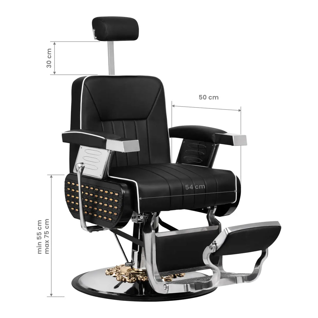 Gabbiano Barberstuhl Livio Schwarz - Barberstuhl