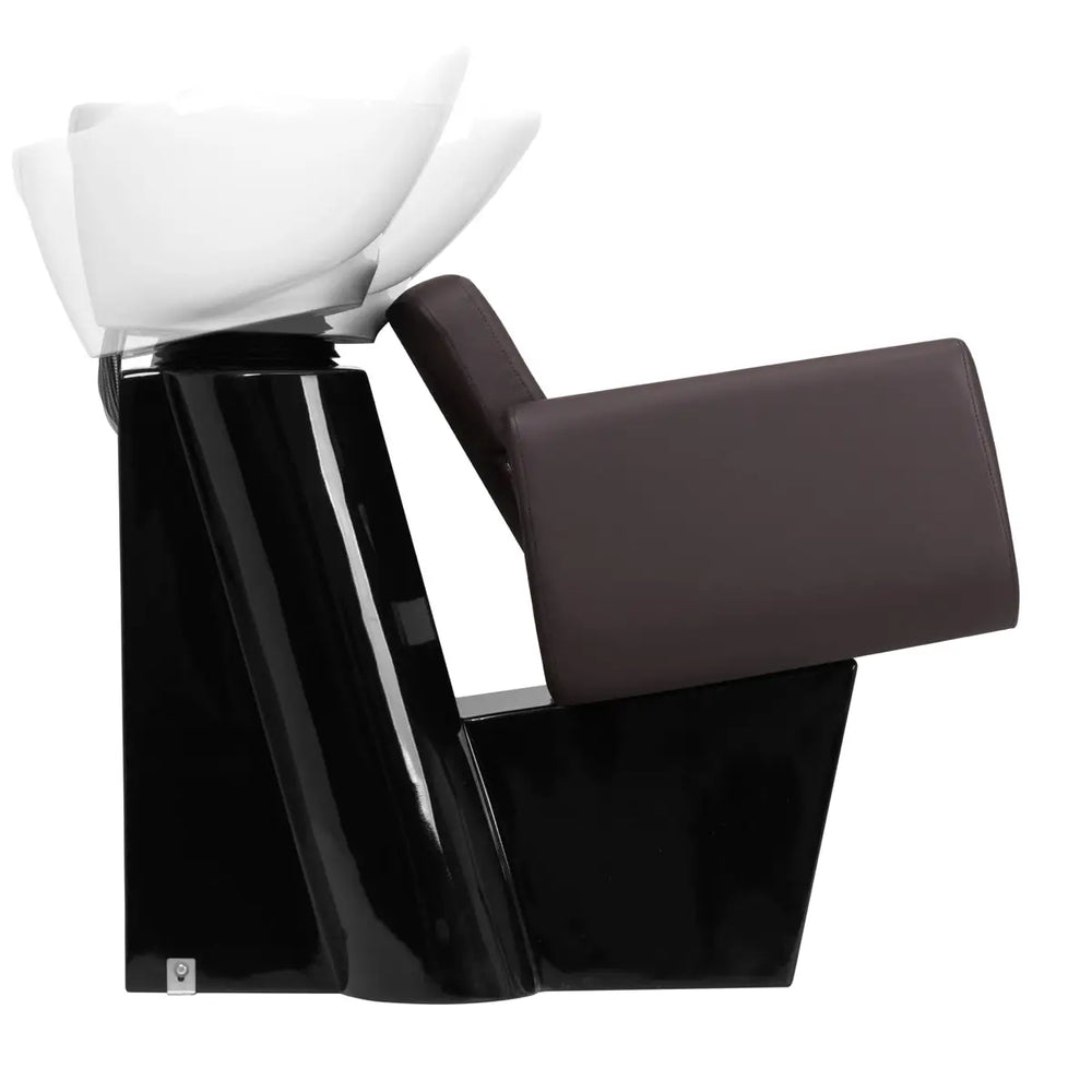 Haar Salon Shampoo Stuhl Gabbiano Friseur Waschanlage Helsinki Braun im Einsatz