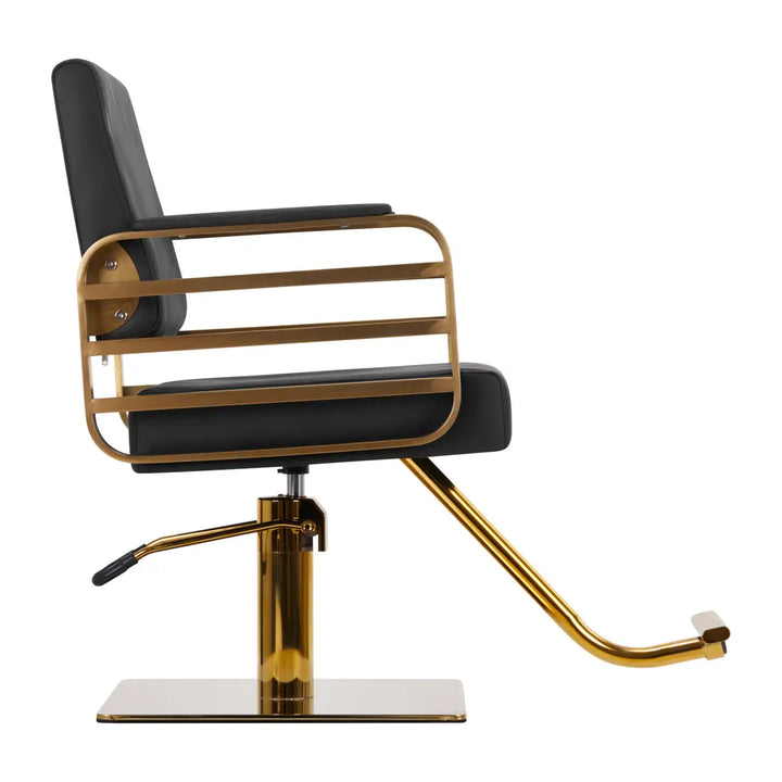 Gabbiano Friseurstuhl Avila Gold Schwarz - Friseurstuhl