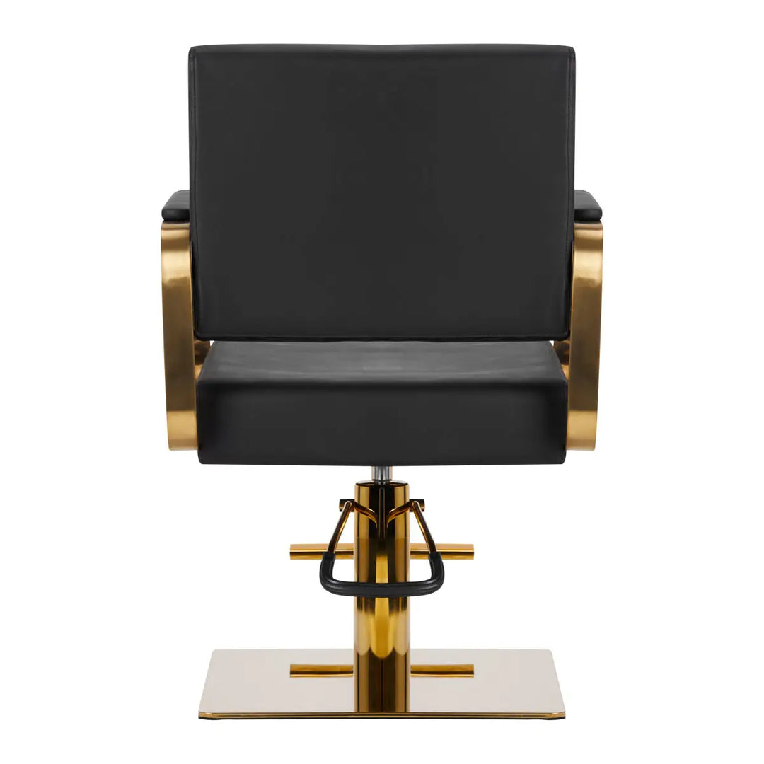 Gabbiano Friseurstuhl Avila Gold Schwarz - Friseurstuhl