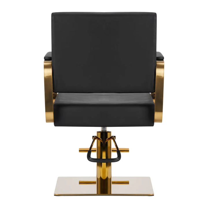 Gabbiano Friseurstuhl Avila Gold Schwarz - Friseurstuhl