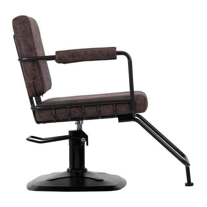Gabbiano Friseurstuhl Catania Loft Old Leder dunkelbraun