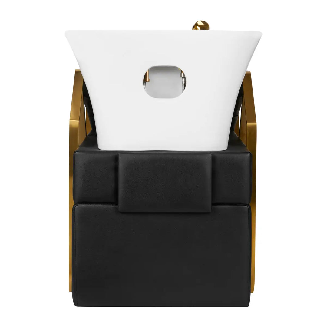Gabbiano Friseurwaschanlage Diana Gold Schwarz - Friseur-Waschbecken