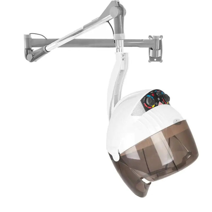 Wandmontierter Friseurstubborn mit Arm Gabbiano Trockenhaube Centurion dvi-303w Weiss