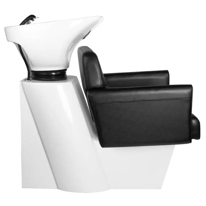 Salon Shampoo Chair Gabbiano Waschgarnitur Hamburg Schwarz, bequem und stilvoll